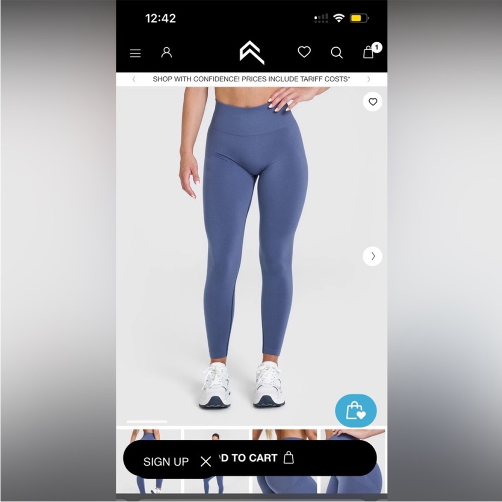 Oner Active Slate Blue leggings short L